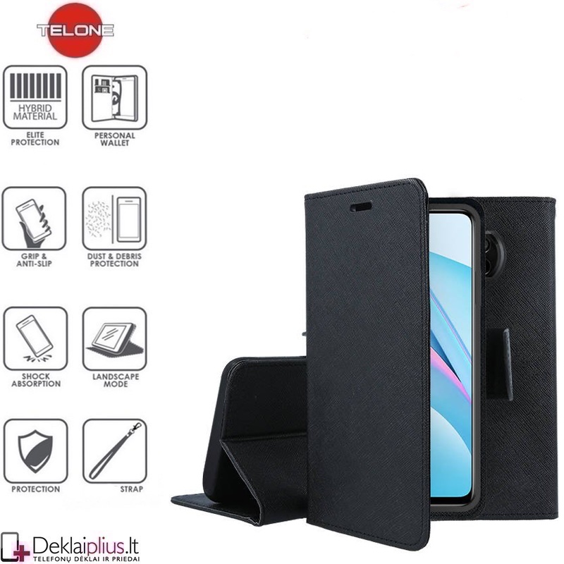 Telone fancy su skyreliais - juodas (Xiaomi Mi 10T Lite) Telone fancy su skyreliais - juodas (Xiaomi Mi 10T Lite)